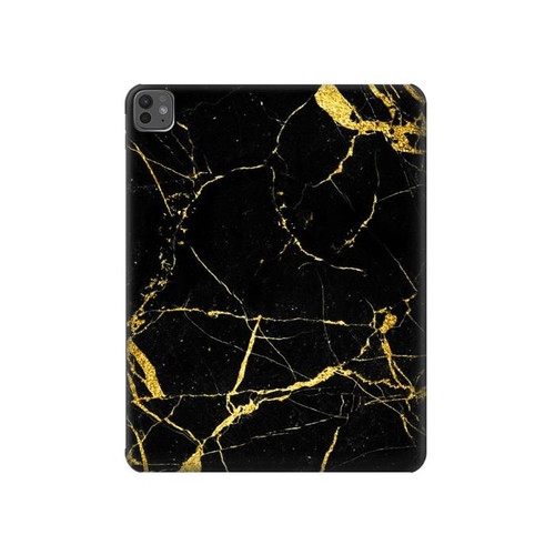 S2896 Marbre d'or imprimé graphique Etui Coque Housse pour iPad Pro 13 (2024,2025), Air 13 2026