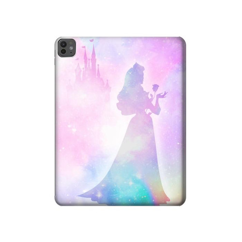 S2992 Princesse Pastel Silhouette Etui Coque Housse pour iPad Pro 13 (2024,2025)