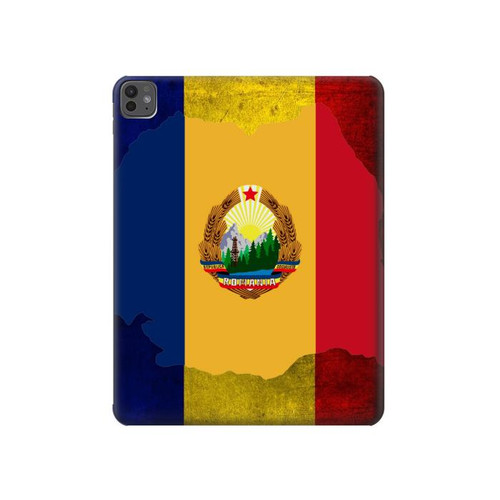 S3021 Roumanie Drapeau Etui Coque Housse pour iPad Pro 13 (2024,2025), Air 13 2026