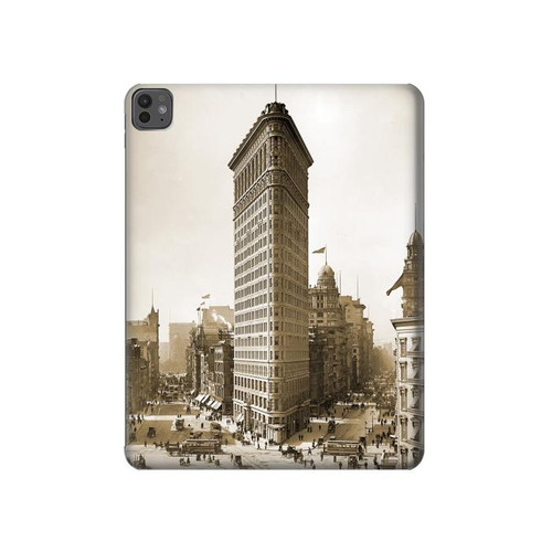 S3046 Vieux de New York Flatiron Bâtiment Etui Coque Housse pour iPad Pro 13 (2024,2025)