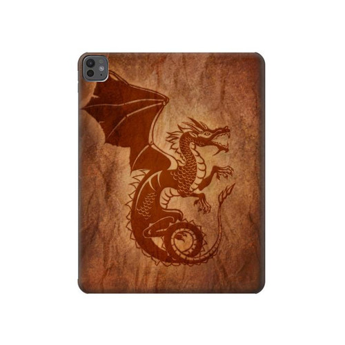 S3086 Rouge dragon Tatouage Etui Coque Housse pour iPad Pro 13 (2024,2025)