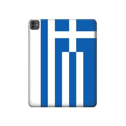 S3102 Drapeau de la Grèce Etui Coque Housse pour iPad Pro 13 (2024,2025), Air 13 2026