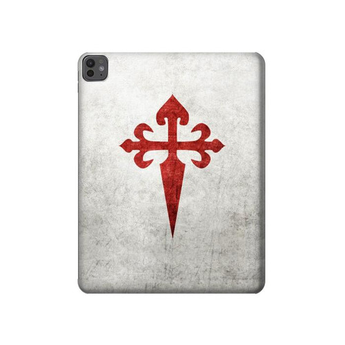 S3200 Ordre de Santiago Croix de Saint-Jacques Etui Coque Housse pour iPad Pro 13 (2024,2025), Air 13 2026