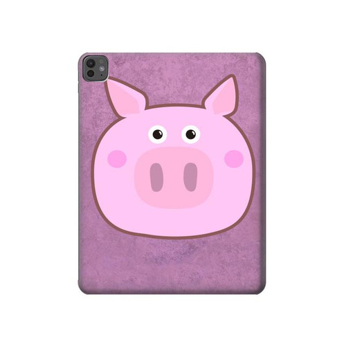 S3269 Porc Dessin animé Etui Coque Housse pour iPad Pro 13 (2024,2025)