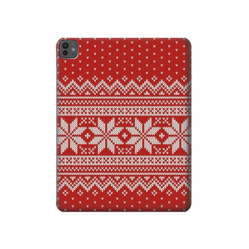 S3384 Motif d'hiver sans couture tricot Etui Coque Housse pour iPad Pro 13 (2024,2025), Air 13 2026