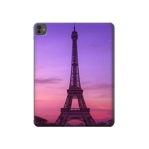S3447 Paris Eiffel Le coucher du soleil Etui Coque Housse pour iPad Pro 13 (2024,2025), Air 13 2026