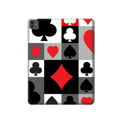 S3463 Costume Poker Carte Etui Coque Housse pour iPad Pro 13 (2024,2025)