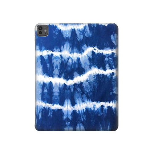 S3671 Tie Dye bleu Etui Coque Housse pour iPad Pro 13 (2024,2025), Air 13 2026