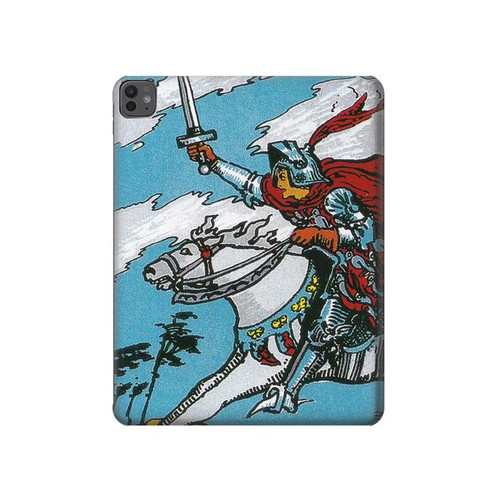 S3731 Carte de tarot chevalier des épées Etui Coque Housse pour iPad Pro 13 (2024,2025)