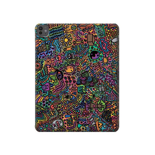 S3815 Art psychédélique Etui Coque Housse pour iPad Pro 13 (2024,2025), Air 13 2026
