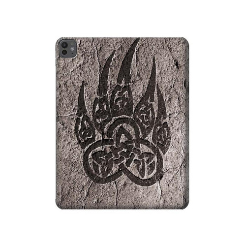 S3832 Patte d'ours nordique viking Berserkers Rock Etui Coque Housse pour iPad Pro 13 (2024,2025), Air 13 2026