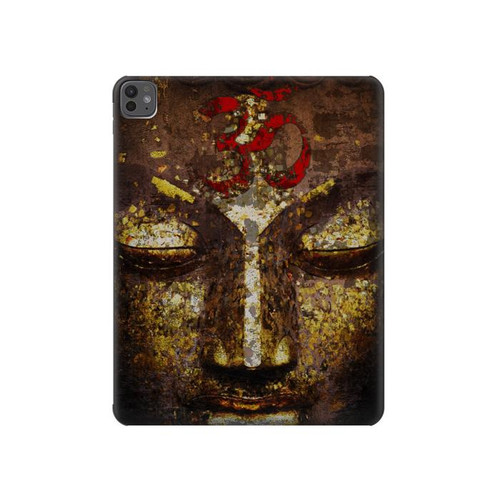 S3874 Symbole Ohm du visage de Bouddha Etui Coque Housse pour iPad Pro 13 (2024,2025), Air 13 2026