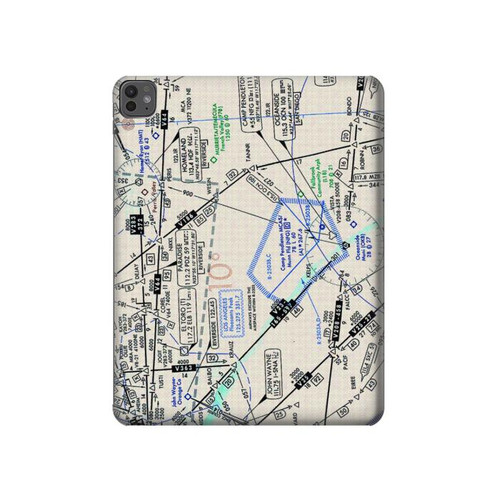 S3882 Carte de vol en route Etui Coque Housse pour iPad Pro 13 (2024,2025)