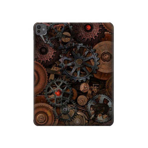 S3884 Engrenages Mécaniques Steampunk Etui Coque Housse pour iPad Pro 13 (2024,2025), Air 13 2026