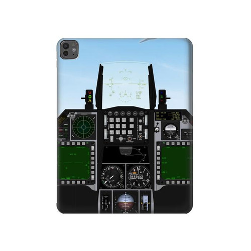 S3933 Avion de chasse OVNI Etui Coque Housse pour iPad Pro 13 (2024,2025), Air 13 2026