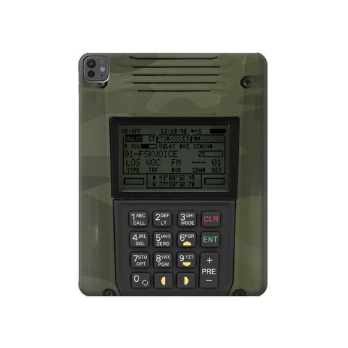S3959 Impression graphique de la radio militaire Etui Coque Housse pour iPad Pro 13 (2024,2025), Air 13 2026