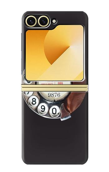 S0059 Ligne téléphonique Etui Coque Housse pour Samsung Galaxy Z Flip 6, Flip 7 FE