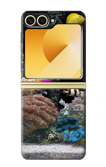 S0226 L'aquarium Etui Coque Housse pour Samsung Galaxy Z Flip 6, Flip 7 FE