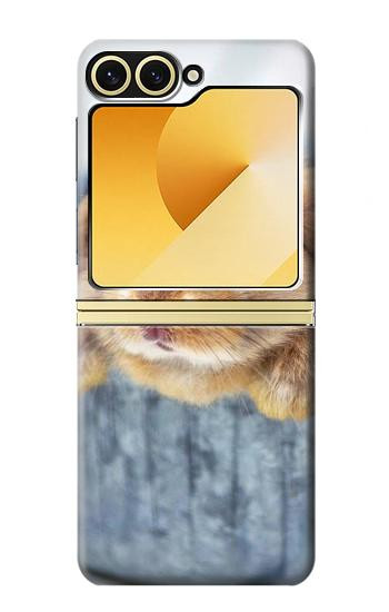S0242 Lapin mignon Etui Coque Housse pour Samsung Galaxy Z Flip 6, Flip 7 FE