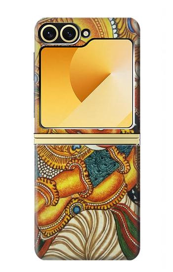 S0440 Dieu hindou Ganesha Etui Coque Housse pour Samsung Galaxy Z Flip 6, Flip 7 FE