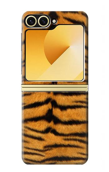 S0576 Tigre Peau Etui Coque Housse pour Samsung Galaxy Z Flip 6, Flip 7 FE