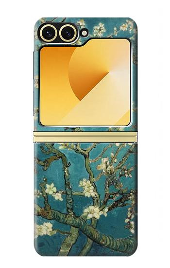 S0842 Blossoming Amandier Van Gogh Etui Coque Housse pour Samsung Galaxy Z Flip 6, Flip 7 FE
