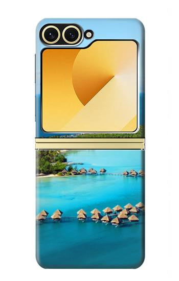 S0844 Bora Bora Etui Coque Housse pour Samsung Galaxy Z Flip 6, Flip 7 FE