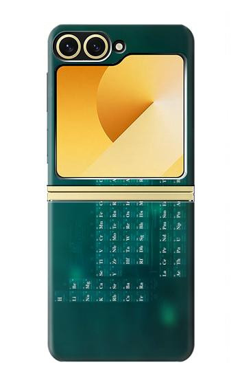 S0846 Chimie Tableau périodique Etui Coque Housse pour Samsung Galaxy Z Flip 6, Flip 7 FE