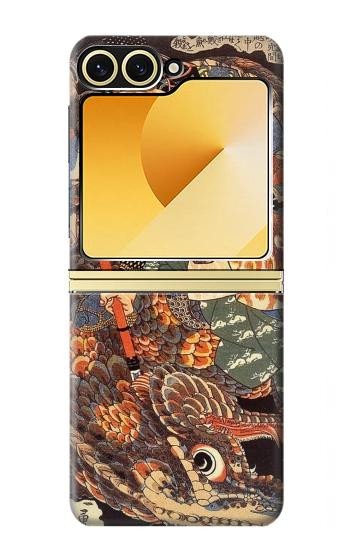 S0914 Ronin Miyamoto Musashi Etui Coque Housse pour Samsung Galaxy Z Flip 6, Flip 7 FE