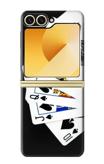 S1078 Poker Royal Flush droite Etui Coque Housse pour Samsung Galaxy Z Flip 6, Flip 7 FE