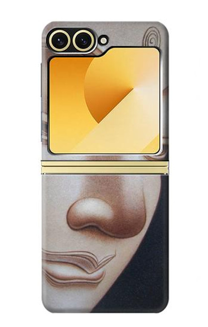 S1255 Visage du Bouddha Etui Coque Housse pour Samsung Galaxy Z Flip 6