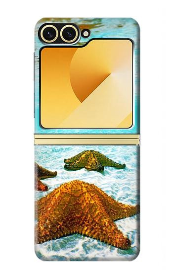S1679 Étoile de mer plage de la mer Etui Coque Housse pour Samsung Galaxy Z Flip 6, Flip 7 FE