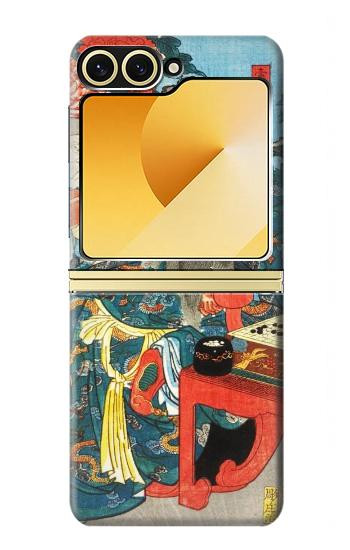 S1826 Utagawa Kuniyoshi Guan Yu Etui Coque Housse pour Samsung Galaxy Z Flip 6, Flip 7 FE