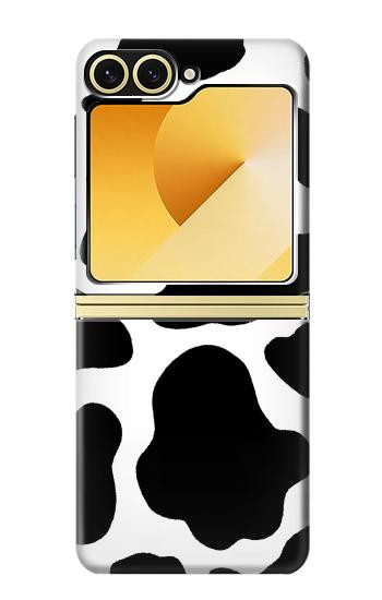S2096 Motif de vache transparente Etui Coque Housse pour Samsung Galaxy Z Flip 6, Flip 7 FE