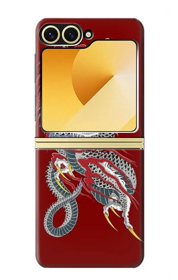 S2104 Yakuza dragon Tatouage Etui Coque Housse pour Samsung Galaxy Z Flip 6, Flip 7 FE