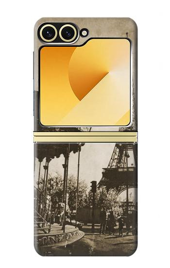 S2174 Tour Eiffel Paris Millésime Etui Coque Housse pour Samsung Galaxy Z Flip 6, Flip 7 FE