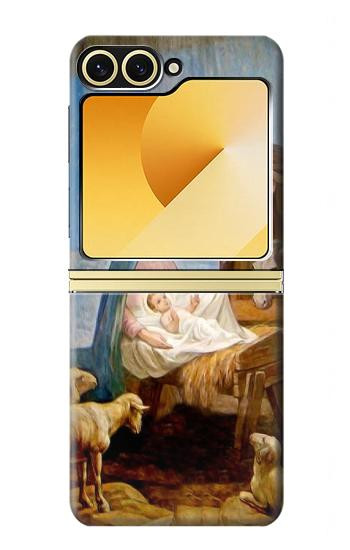 S2276 la Nativité Etui Coque Housse pour Samsung Galaxy Z Flip 6, Flip 7 FE