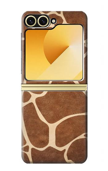 S2326 girafe Peau Etui Coque Housse pour Samsung Galaxy Z Flip 6, Flip 7 FE