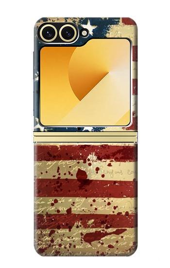 S2349 Old American Drapeau Etui Coque Housse pour Samsung Galaxy Z Flip 6, Flip 7 FE