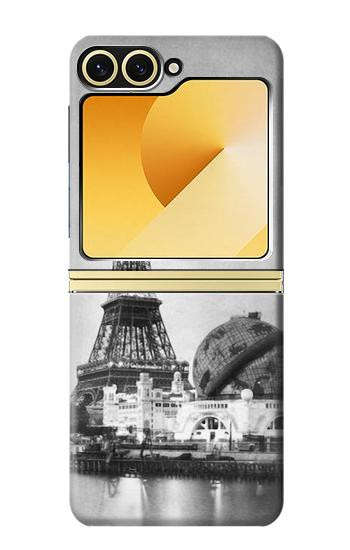 S2350 Vieille Tour Eiffel Paris Etui Coque Housse pour Samsung Galaxy Z Flip 6, Flip 7 FE