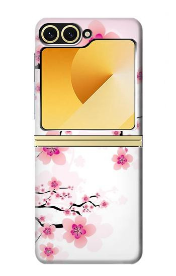 S2359 Fleur de prunier Etui Coque Housse pour Samsung Galaxy Z Flip 6, Flip 7 FE