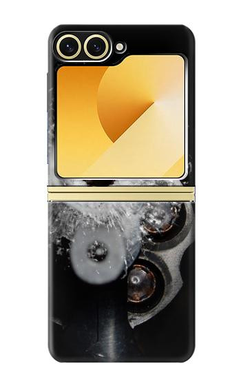 S2387 Verre bullet Trou Pistolet Etui Coque Housse pour Samsung Galaxy Z Flip 6, Flip 7 FE