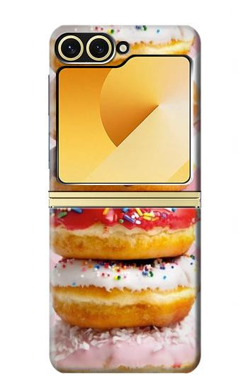 S2431 Fantaisie douce Donuts Etui Coque Housse pour Samsung Galaxy Z Flip 6, Flip 7 FE