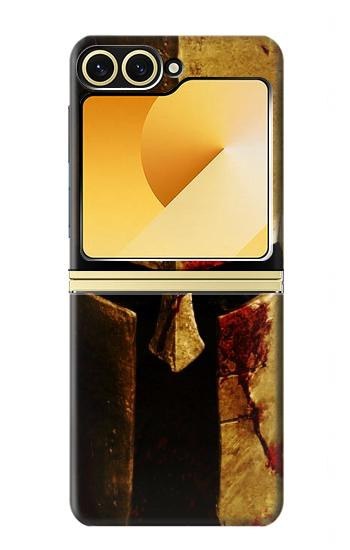 S2439 Guerrier spartiate Casque Etui Coque Housse pour Samsung Galaxy Z Flip 6, Flip 7 FE