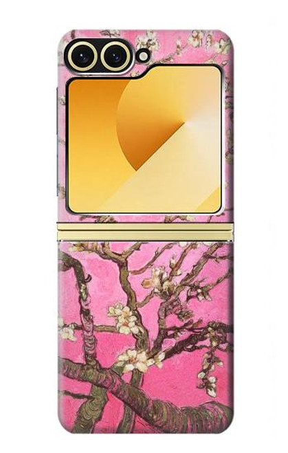 S2449 Fleur rose Amandier Van Gogh Etui Coque Housse pour Samsung Galaxy Z Flip 6