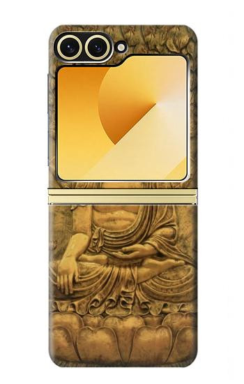 S2452 Bouddha Bas relief Art Imprimé Graphique Etui Coque Housse pour Samsung Galaxy Z Flip 6, Flip 7 FE