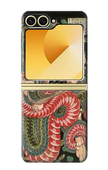 S2469 108 héros de Suikoden Saginoike Heikuro Etui Coque Housse pour Samsung Galaxy Z Flip 6, Flip 7 FE