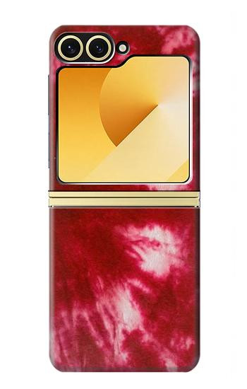 S2480 Tie dye rouge Etui Coque Housse pour Samsung Galaxy Z Flip 6, Flip 7 FE