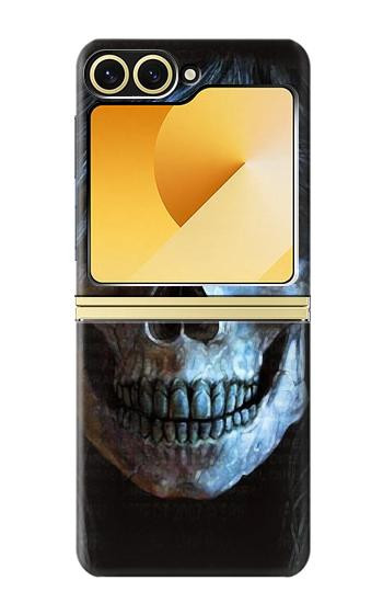 S2585 Mal mort Crâne Pentacle Etui Coque Housse pour Samsung Galaxy Z Flip 6, Flip 7 FE