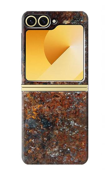 S2714 Rouille Texture acier imprimé graphique Etui Coque Housse pour Samsung Galaxy Z Flip 6, Flip 7 FE